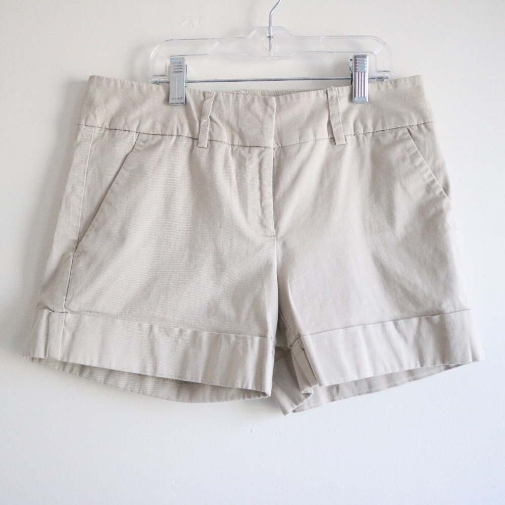 New York & Company Beige Chino Shorts